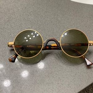 Donna Karan round tortoiseshell sunglasses vintage